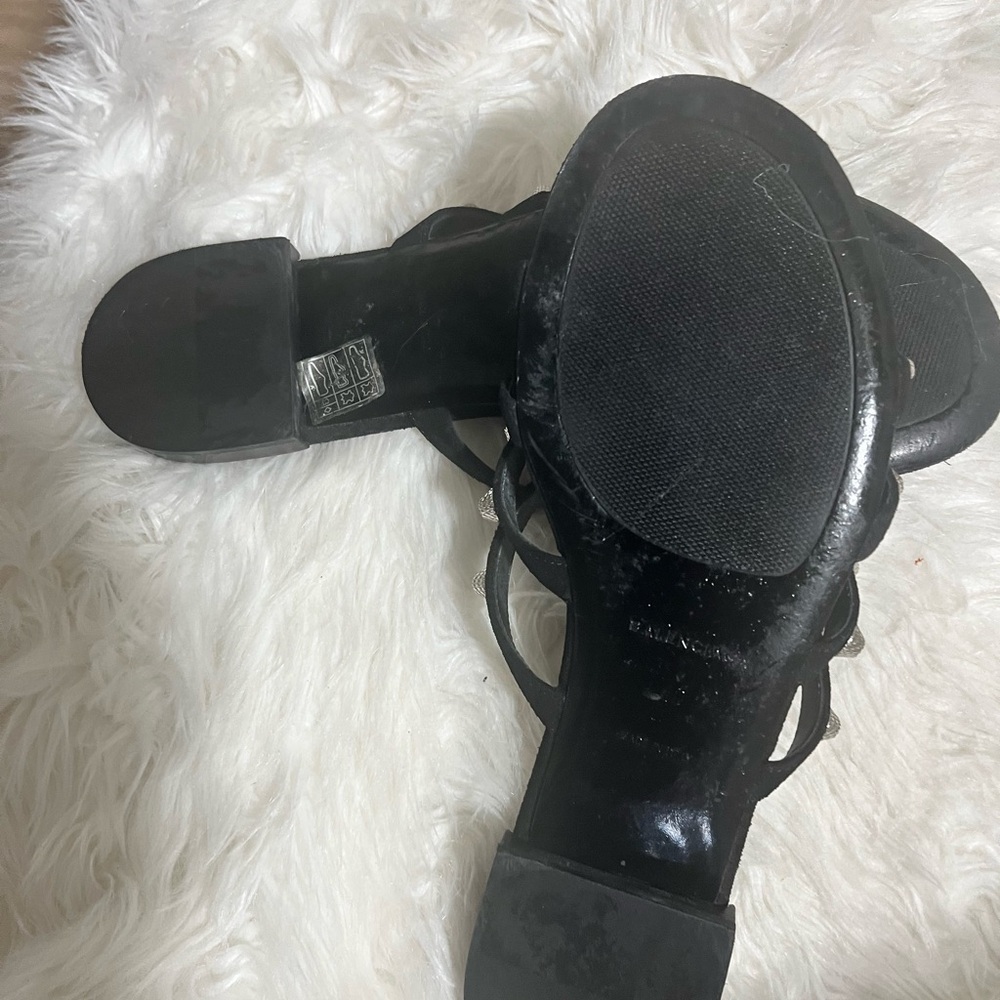 Balenciaga Black and Silver Studded Sandals - Picture 6 of 8